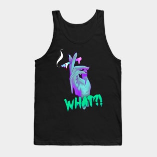 drippy alien hand holding a cigarette Tank Top